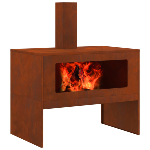 Feuerstelle Braun 80x50x96cm