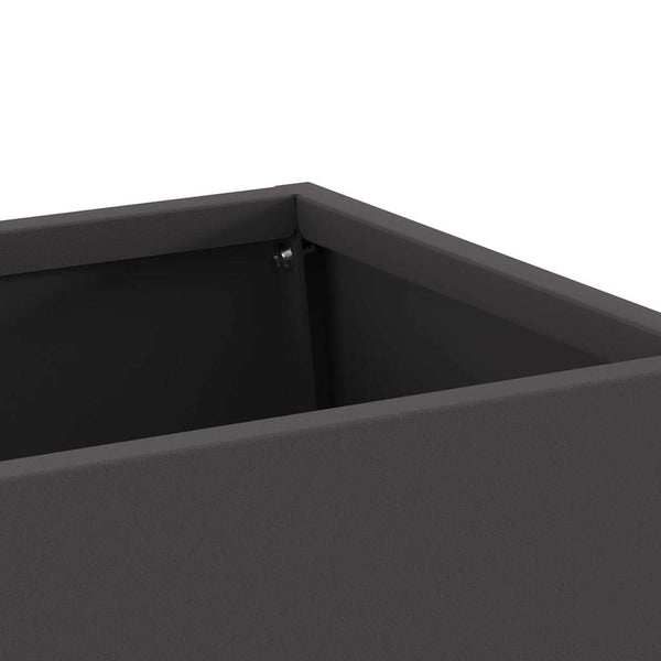 Feuerstelle Schwarz Stahl 60x35x100cm