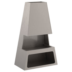 Feuerstelle Braun Wetterfeststahl 60x35x100cm