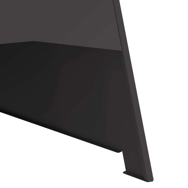 Feuerstelle Stahl Schwarz 50x50x95cm