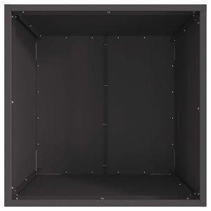 Feuerstelle Schwarz Stahl 50x50x38cm