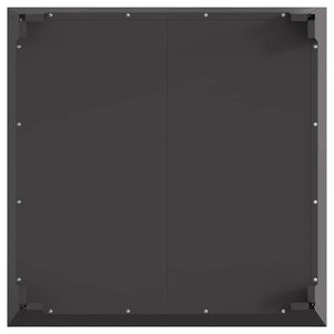 Feuerstelle Schwarz Stahl 80x80 cm