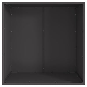 Feuerstelle Schwarz Stahl 80x80 cm