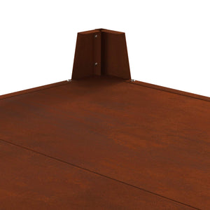 Feuerstelle Braun Wetterfeststahl 80x80 cm
