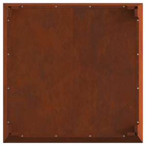Feuerstelle Braun Wetterfeststahl 80x80 cm