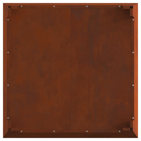 Feuerstelle Braun Wetterfeststahl 80x80 cm