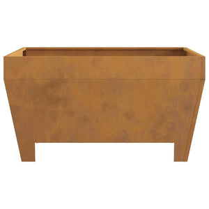 Feuerstelle Braun Wetterfeststahl 80x80 cm