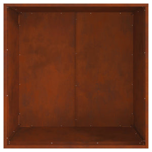 Feuerstelle Braun Wetterfeststahl 80x80 cm