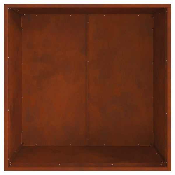 Feuerstelle Braun Wetterfeststahl 80x80 cm