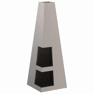 Feuerstelle Braun Wetterstahl 35x35x100cm