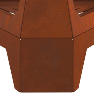 Feuerstelle Braun Wetterfeststahl 50x43x52cm