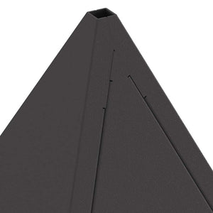 Feuerstelle Schwarz Stahl 50x50 cm