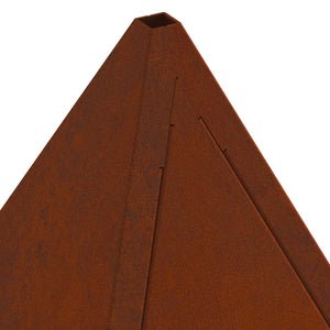 Feuerstelle Braun 50x50 cm Wetterfeststahl