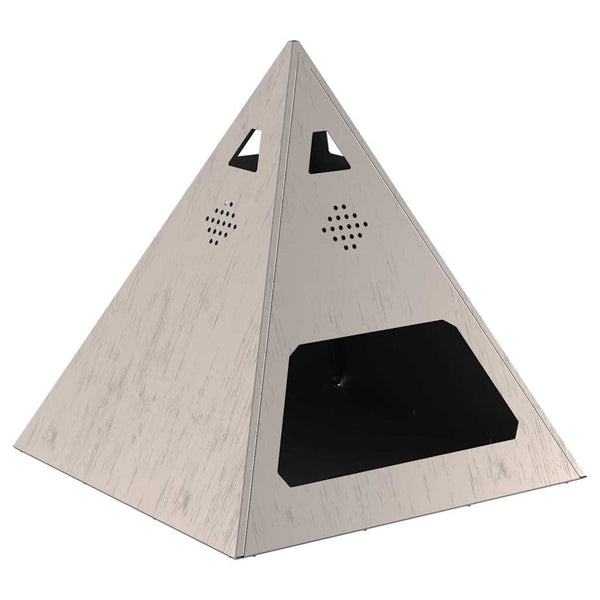 Feuerstelle Braun 50x50 cm Wetterfeststahl