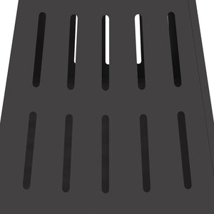 Feuerstelle Schwarz Stahl 50x50x70cm