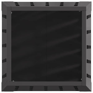 Feuerstelle Schwarz Stahl 50x50x70cm