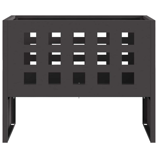 Feuerstelle Stahl Schwarz 50x30x40cm