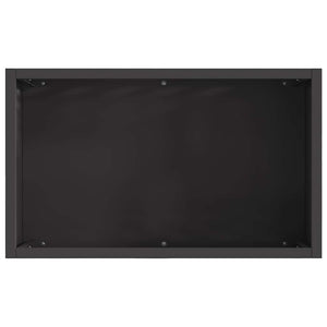 Feuerstelle Stahl Schwarz 50x30x40cm