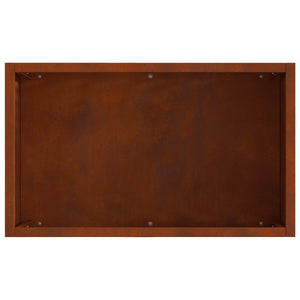Feuerstelle Braun Stahl 50x30x40cm