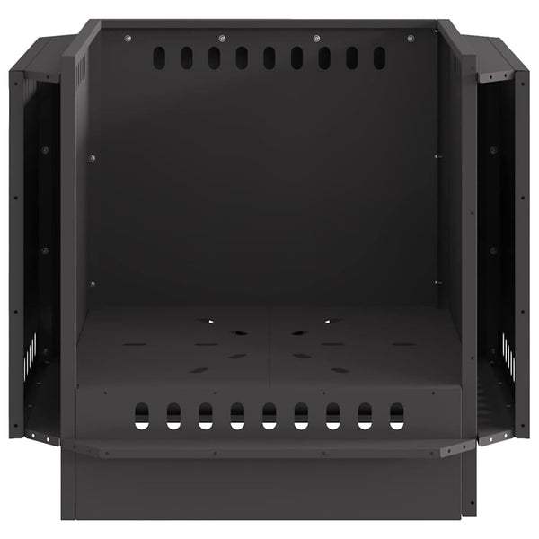 Rauchfreier Feuerkorb, Schwarz, 58cm