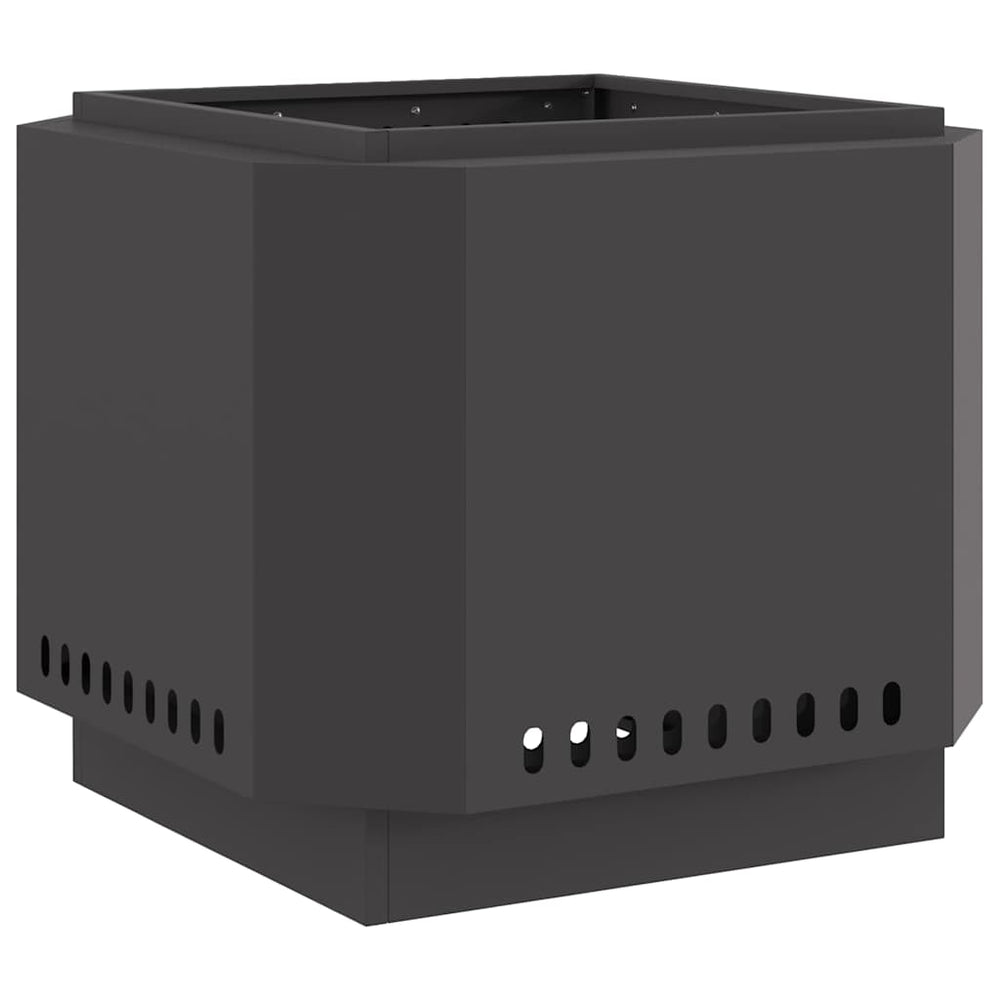 vidaXL Smokeless Fire Pit Black 58 x 58 x 51 cm