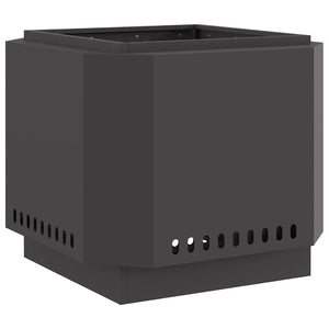 Rauchfreier Feuerkorb, Schwarz, 58cm