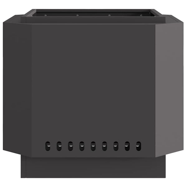 Rauchfreier Feuerkorb, Schwarz, 58cm