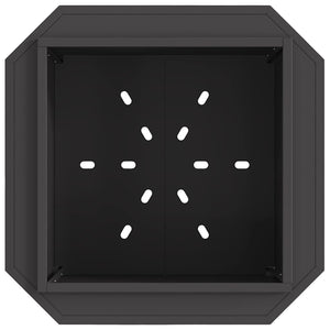 Rauchfreier Feuerkorb, Schwarz, 58cm