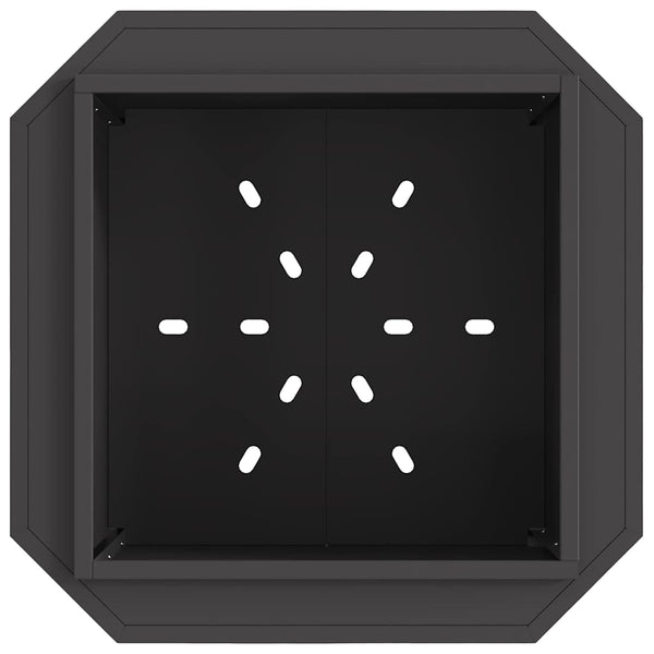 Rauchfreier Feuerkorb, Schwarz, 58cm