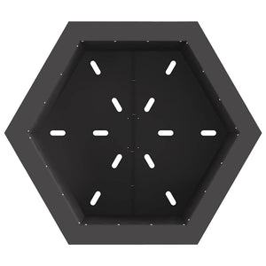Rauchfreier Feuerkorb Schwarz Stahl 58cm
