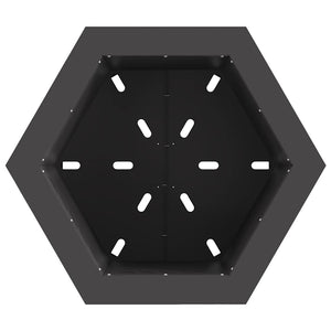 Rauchfreier Feuerkorb Schwarz Stahl 48cm