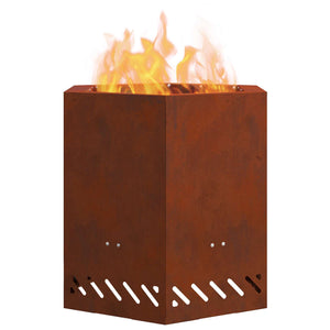 Rauchfreier Feuerkorb aus Stahl
