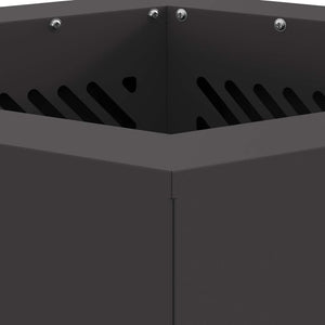 Rauchfreier Feuerkorb Stahl Schwarz 51cm