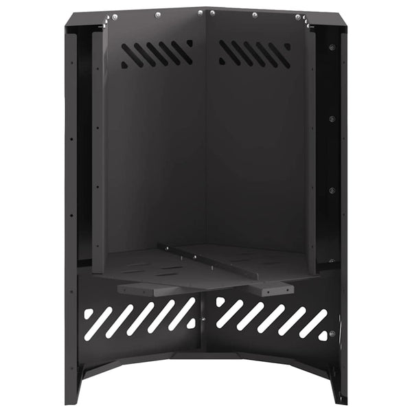 Rauchfreier Feuerkorb Stahl Schwarz 51cm