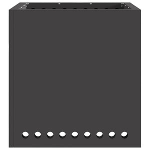 Rauchfreier Feuerkorb Stahl Schwarz 48cm