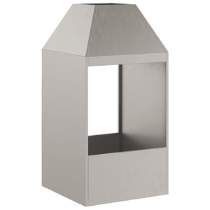 Feuerstelle Braun Wetterfeststahl 50x50x100cm