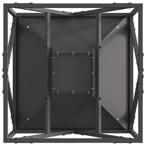 Feuerstelle Stahl Schwarz 50x50 cm