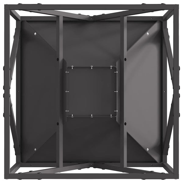 Feuerstelle Stahl Schwarz 50x50 cm
