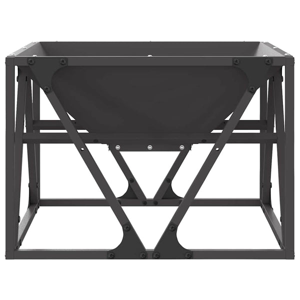 Feuerstelle Stahl Schwarz 50x50 cm