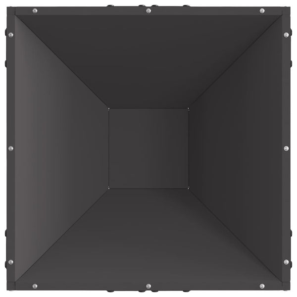 Feuerstelle Stahl Schwarz 50x50 cm