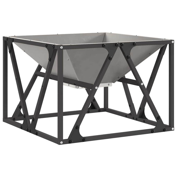 Feuerstelle Braun Wetterfeststahl 50x50x35cm
