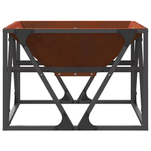 Feuerstelle Braun Wetterfeststahl 50x50x35cm