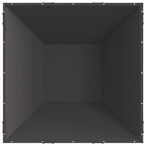 Feuerstelle Schwarz Stahl 80x80 cm
