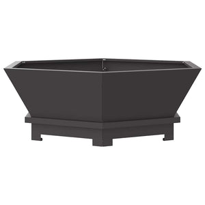 Feuerstelle Schwarz Stahl 75x75 cm