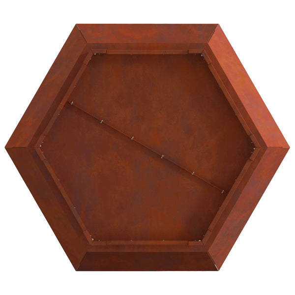 Feuerstelle Braun 75x75cm aus Wetterfeststahl
