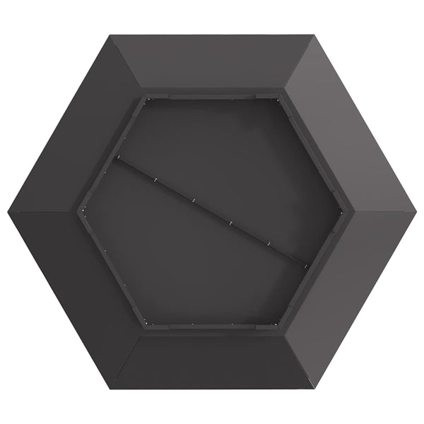 Feuerstelle Schwarz Stahl 100x100 cm