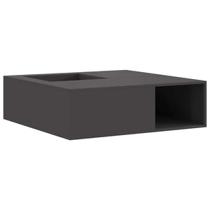 Feuerstelle Schwarz Stahl 100x100x30cm