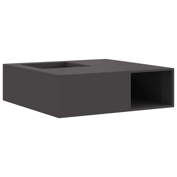 Feuerstelle Schwarz Stahl 100x100x30cm