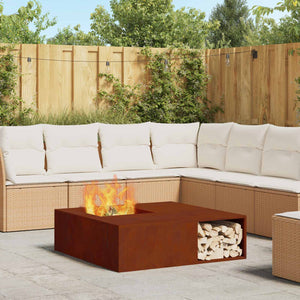 Feuerstelle Braun 100x100 cm