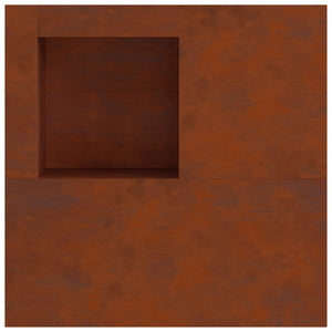 Feuerstelle Braun 100x100 cm